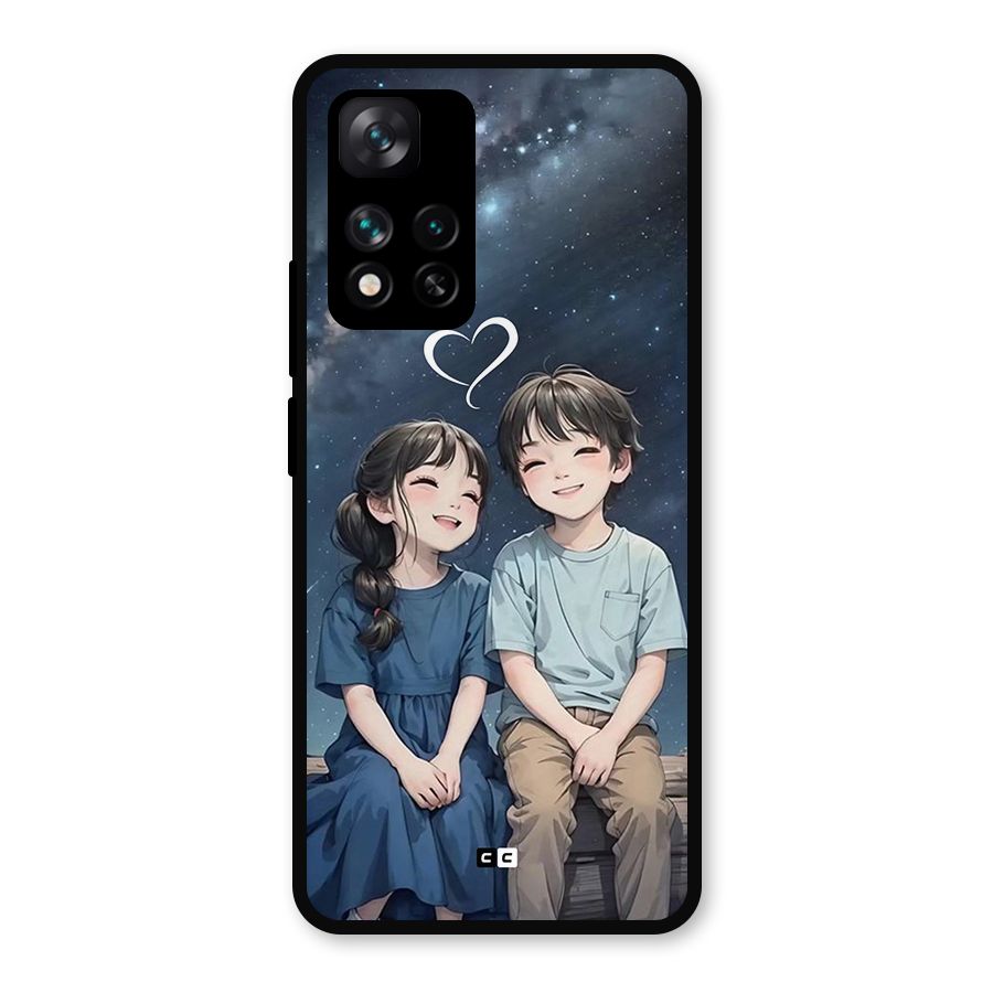 Cute Anime Teens Metal Back Case for Xiaomi 11i Hypercharge 5G