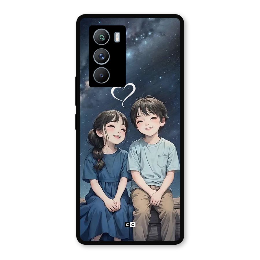 Cute Anime Teens Metal Back Case for iQOO 9 SE