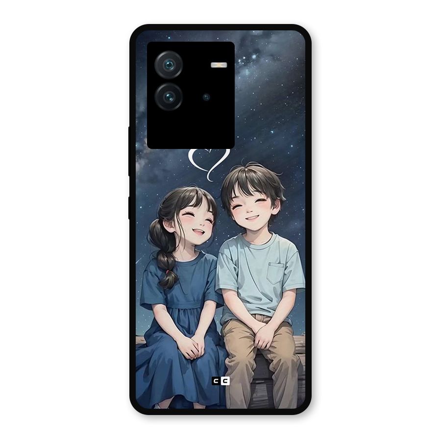 Cute Anime Teens Metal Back Case for iQOO Neo 6 5G