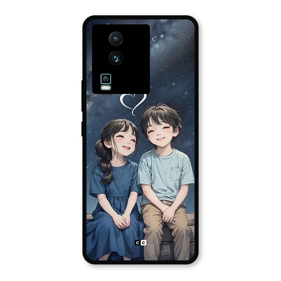 Cute Anime Teens Metal Back Case for iQOO Neo 7