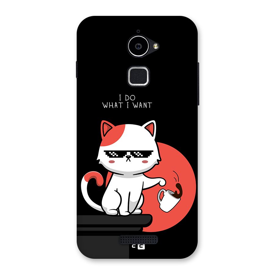 Cute Attitude Cat Back Case for Coolpad Note 3 Lite