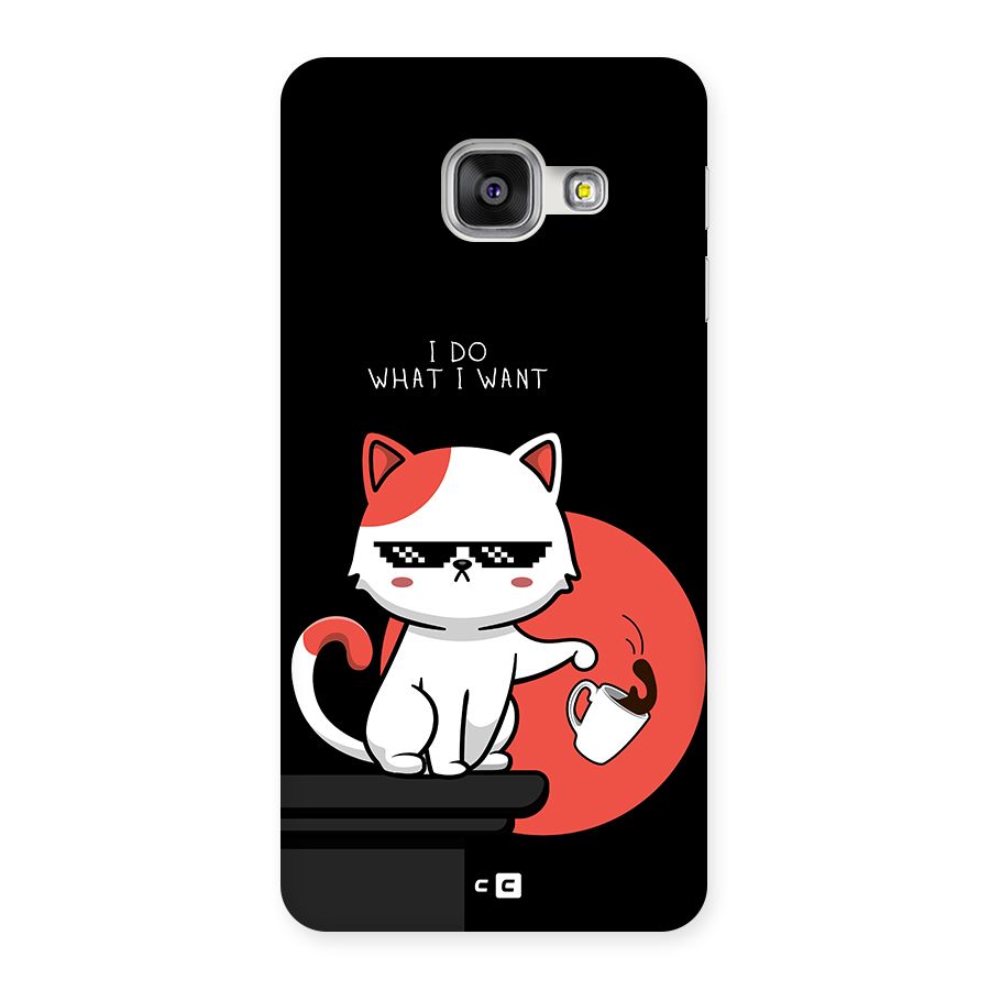 Cute Attitude Cat Back Case for Galaxy A3 (2016)