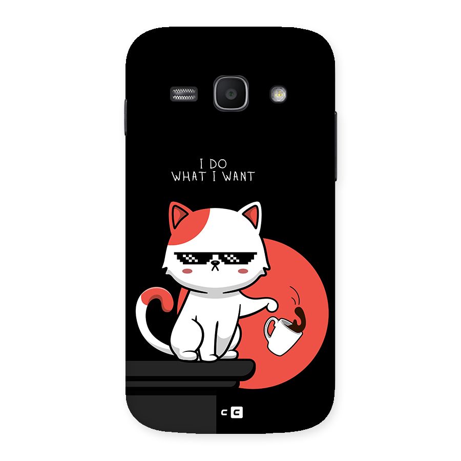 Cute Attitude Cat Back Case for Galaxy Ace3