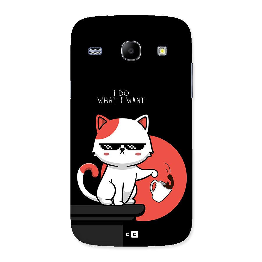Cute Attitude Cat Back Case for Galaxy Core