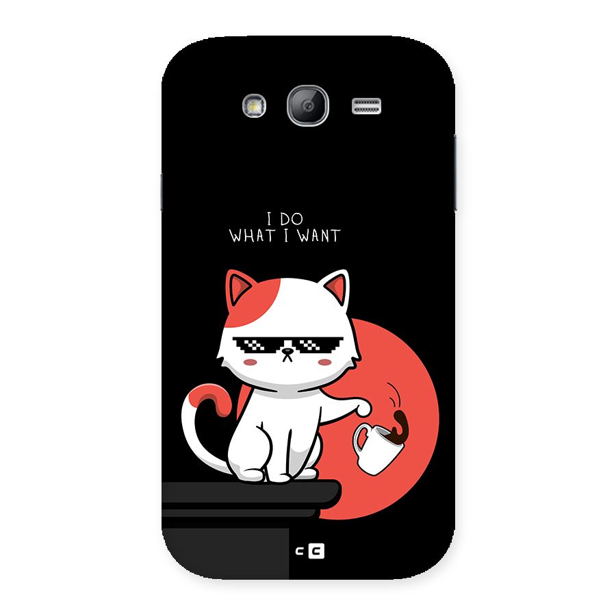 Cute Attitude Cat Back Case for Galaxy Grand
