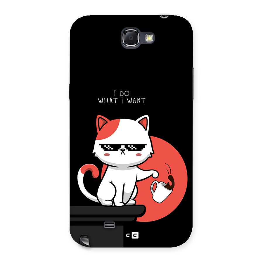 Cute Attitude Cat Back Case for Galaxy Note 2