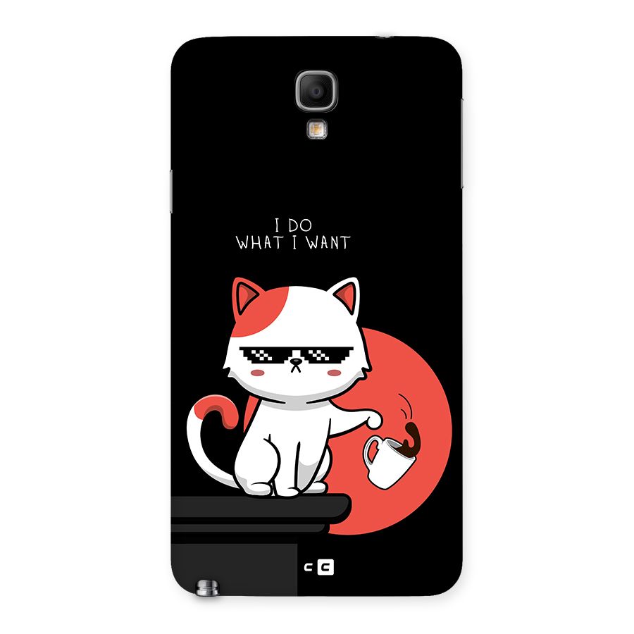 Cute Attitude Cat Back Case for Galaxy Note 3 Neo
