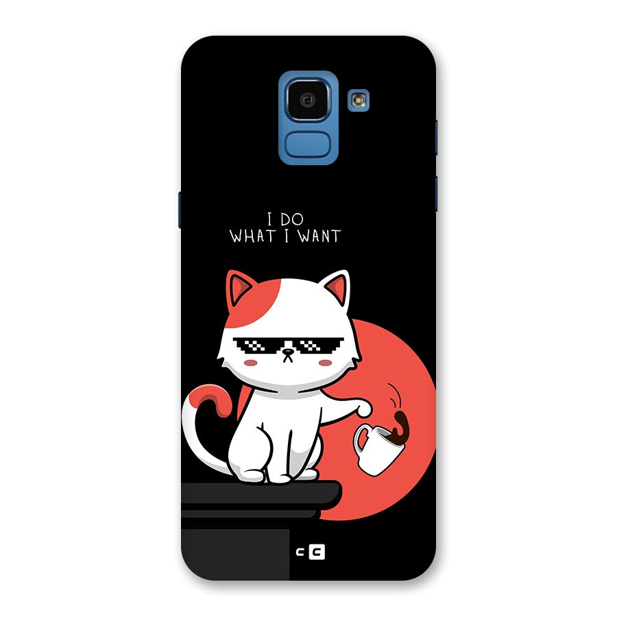 Cute Attitude Cat Back Case for Galaxy On6