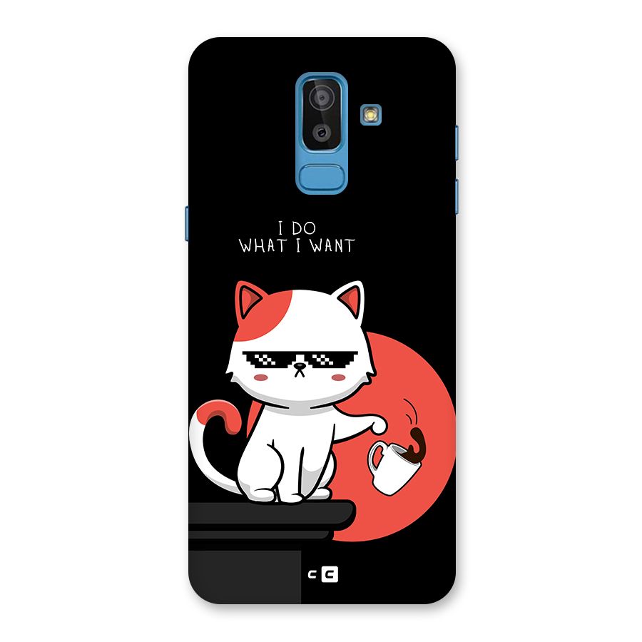 Cute Attitude Cat Back Case for Galaxy On8 (2018)
