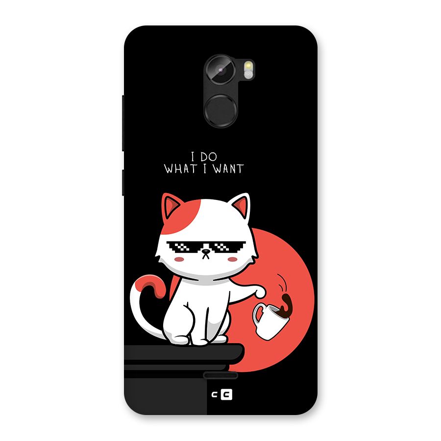 Cute Attitude Cat Back Case for Gionee X1