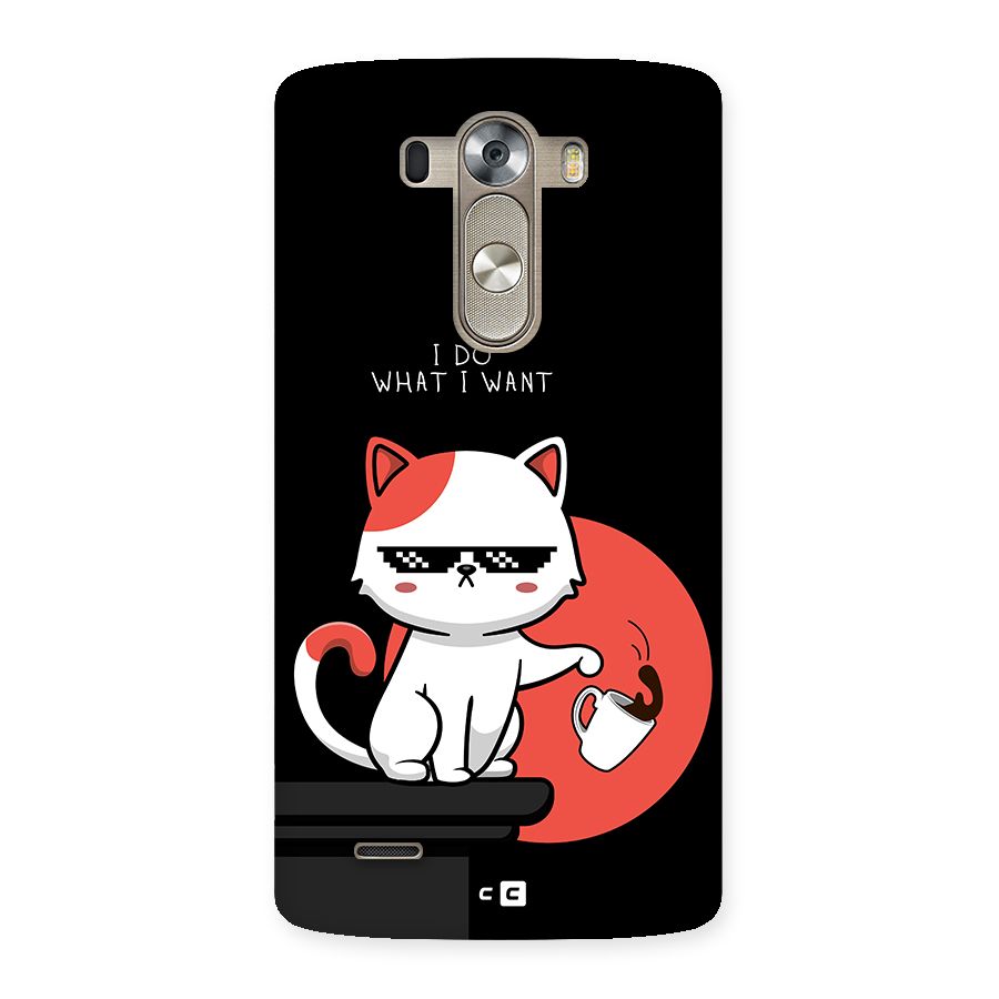 Cute Attitude Cat Back Case for LG G3