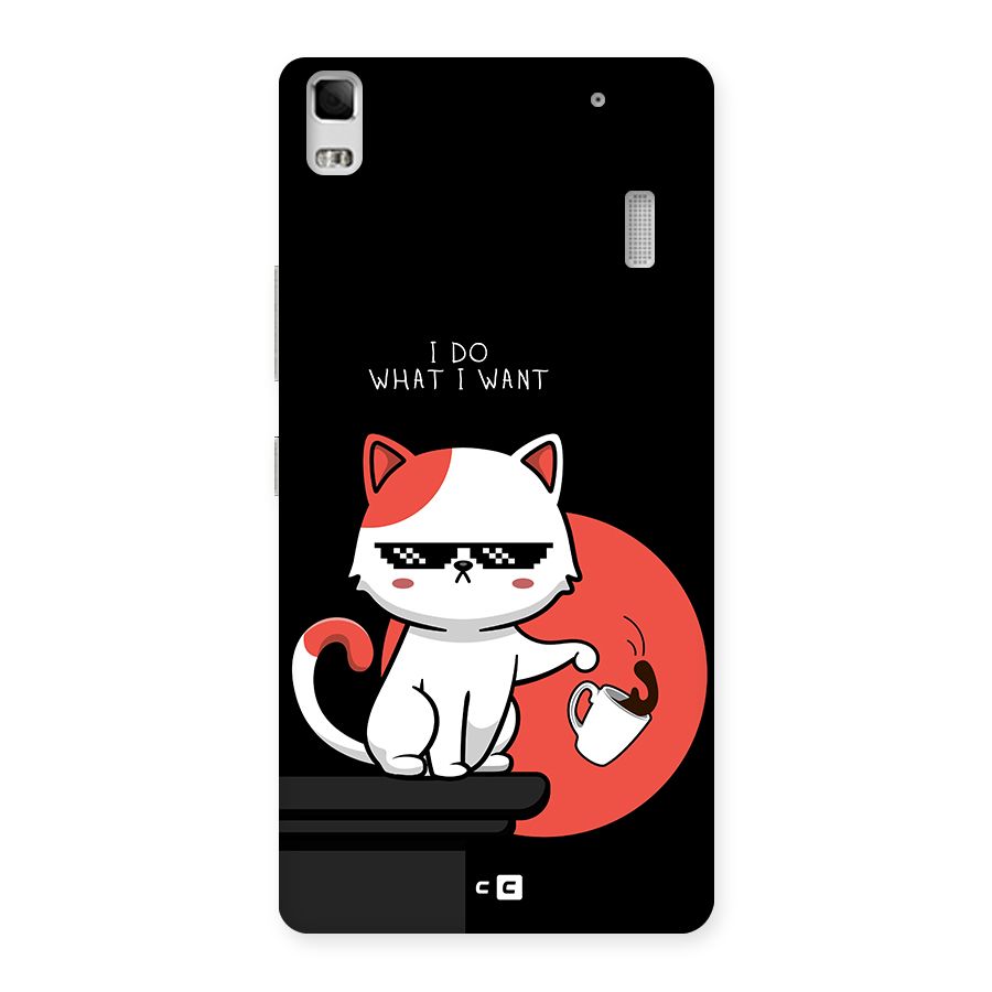 Cute Attitude Cat Back Case for Lenovo K3 Note