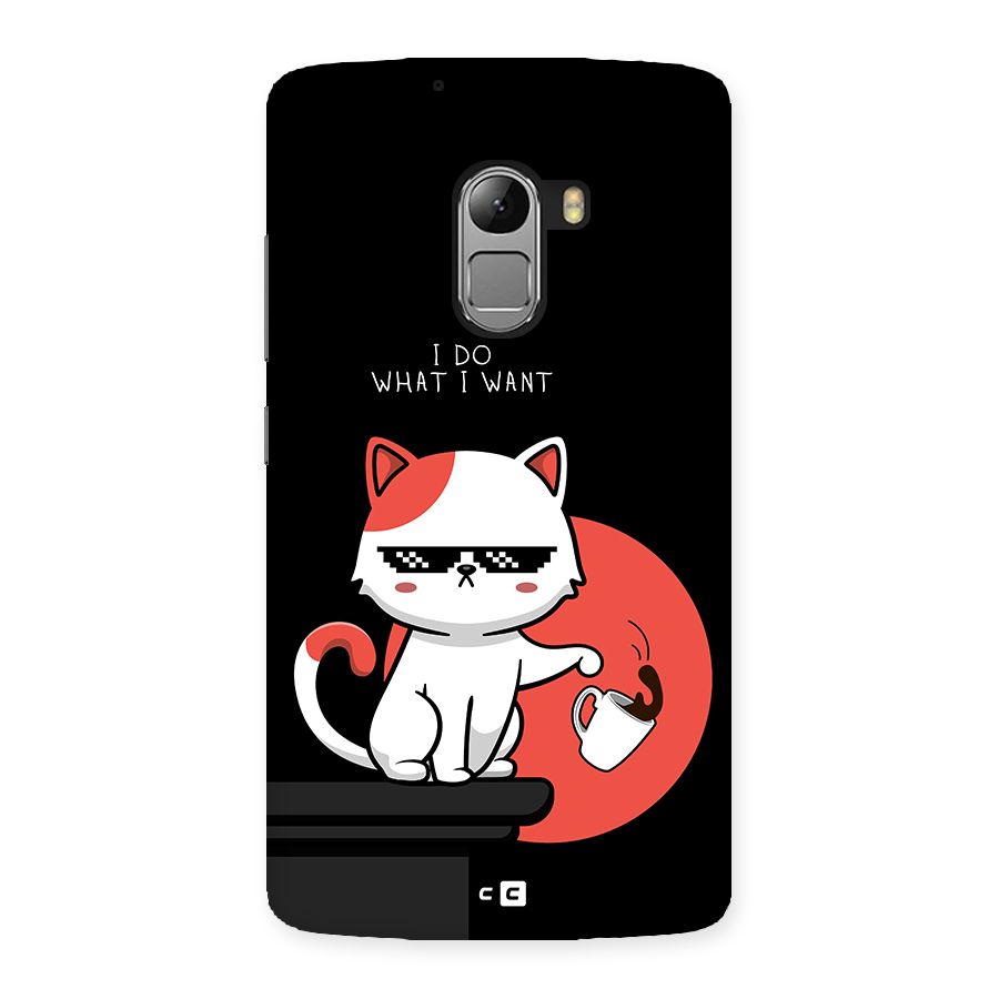 Cute Attitude Cat Back Case for Lenovo K4 Note