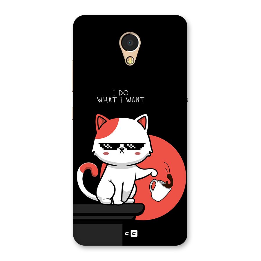 Cute Attitude Cat Back Case for Lenovo P2