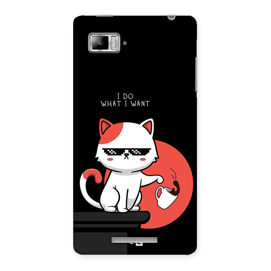 Cute Attitude Cat Back Case for Lenovo Vibe Z K910