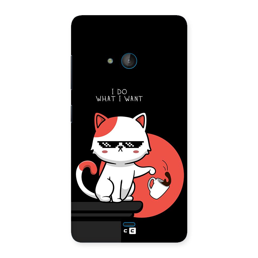 Cute Attitude Cat Back Case for Lumia 540