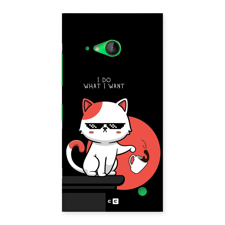 Cute Attitude Cat Back Case for Lumia 730