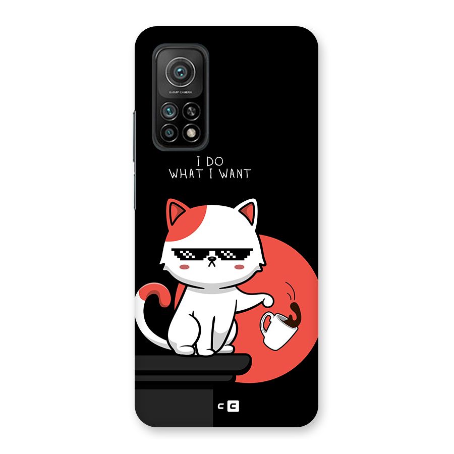 Cute Attitude Cat Back Case for Mi 10T 5G