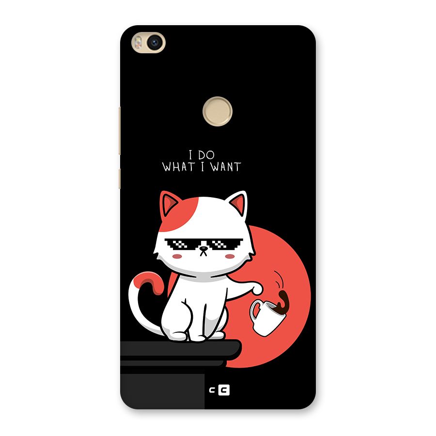 Cute Attitude Cat Back Case for Mi Max 2