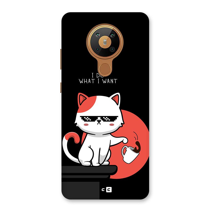 Cute Attitude Cat Back Case for Nokia 5.3
