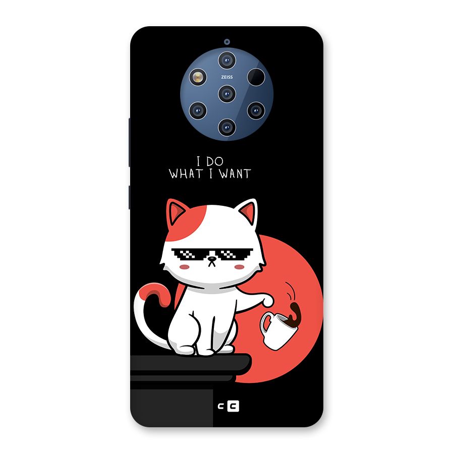 Cute Attitude Cat Back Case for Nokia 9 PureView