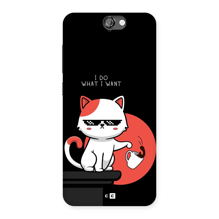 Cute Attitude Cat Back Case for One A9