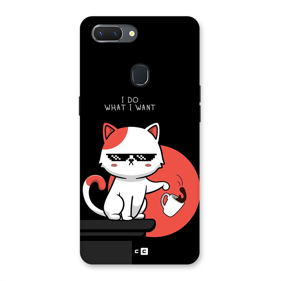 Cute Attitude Cat Back Case for Realme 2