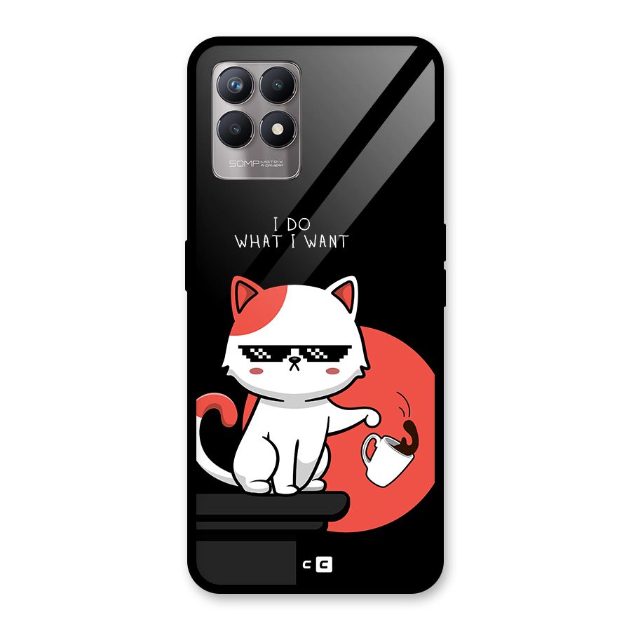 Cute Attitude Cat Back Case for Realme 8i