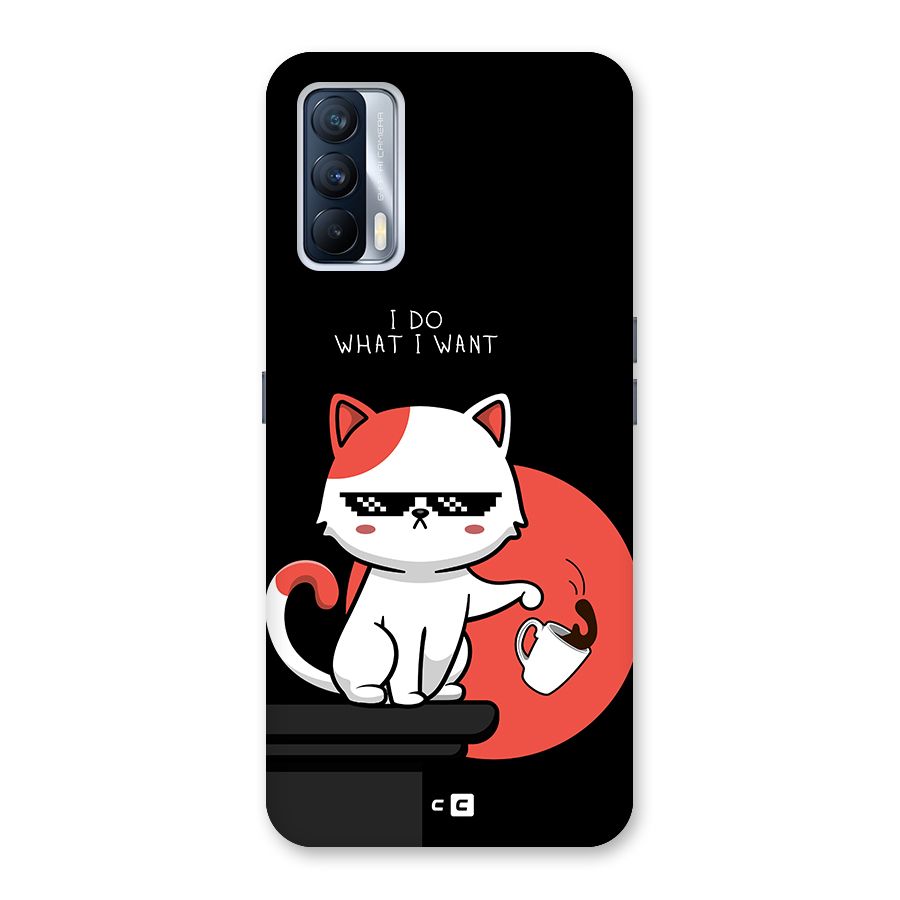 Cute Attitude Cat Back Case for Realme X7
