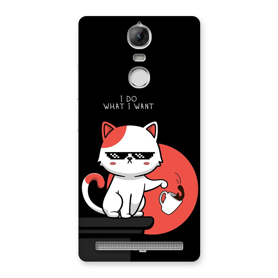 Cute Attitude Cat Back Case for Vibe K5 Note