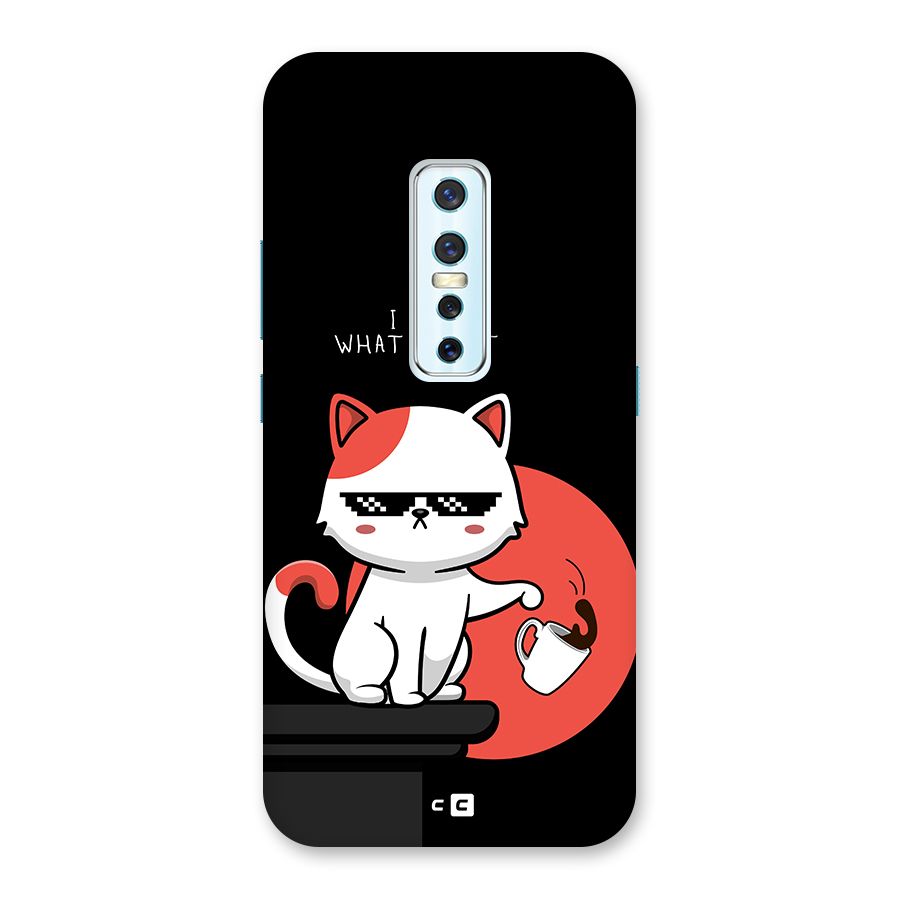 Cute Attitude Cat Back Case for Vivo V17 Pro