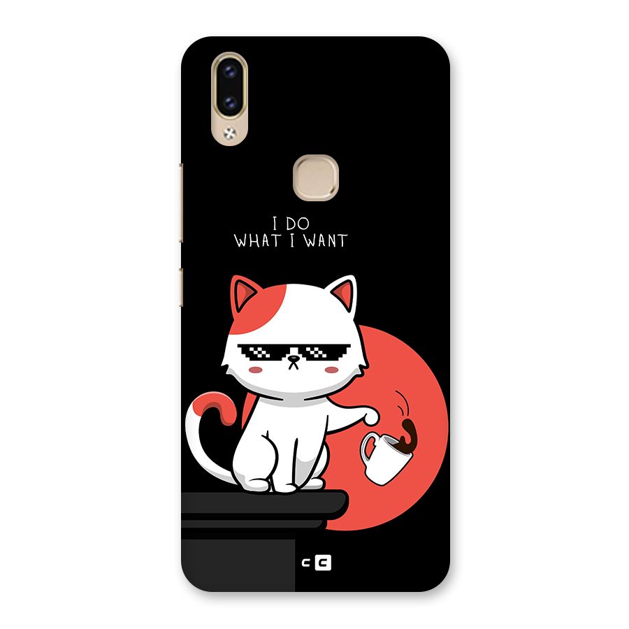 Cute Attitude Cat Back Case for Vivo V9 Youth