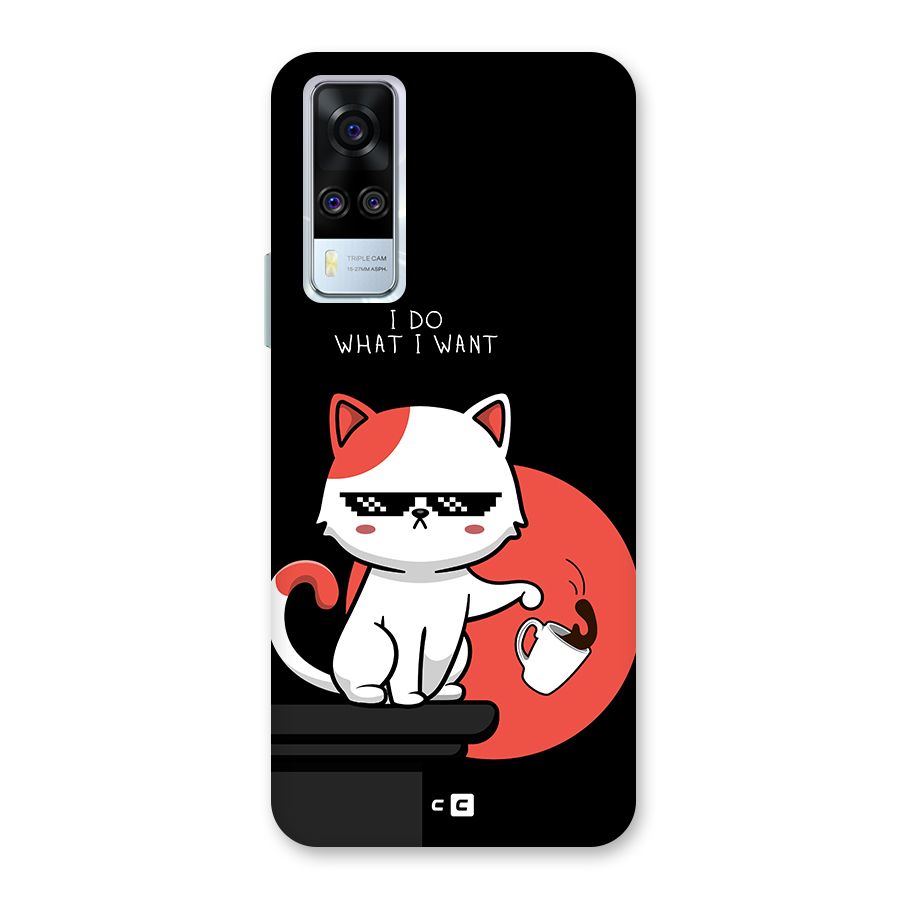 Cute Attitude Cat Back Case for Vivo Y31