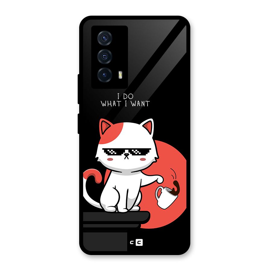 Cute Attitude Cat Back Case for Vivo iQOO Z5