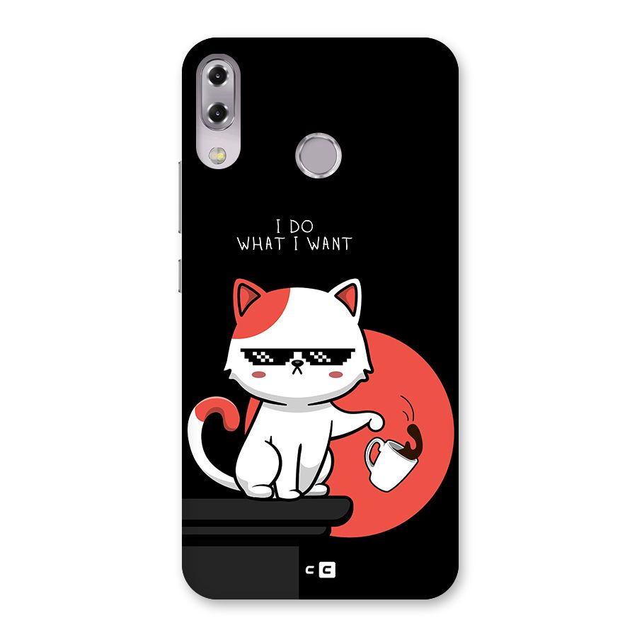 Cute Attitude Cat Back Case for Zenfone 5Z