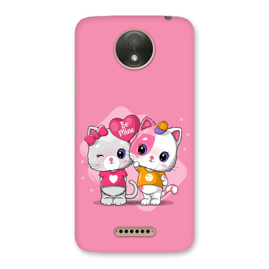 Cute Be Mine Back Case for Moto C Plus