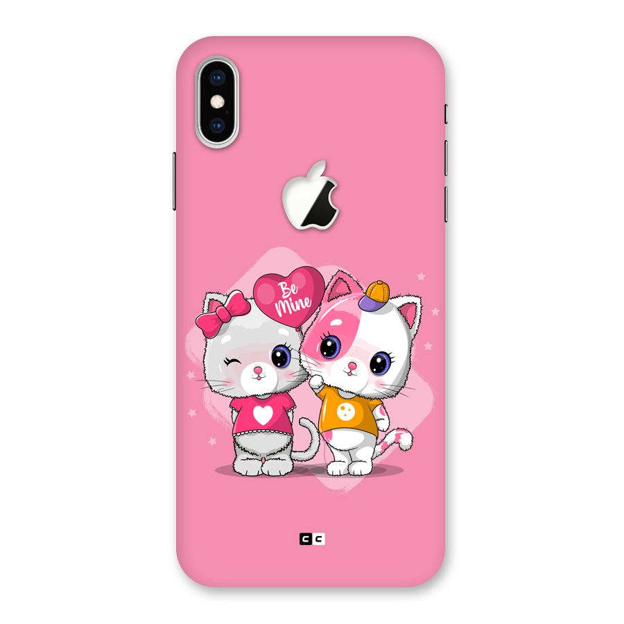 Cute Be Mine Back Case for iPhone XS Max Apple Cut