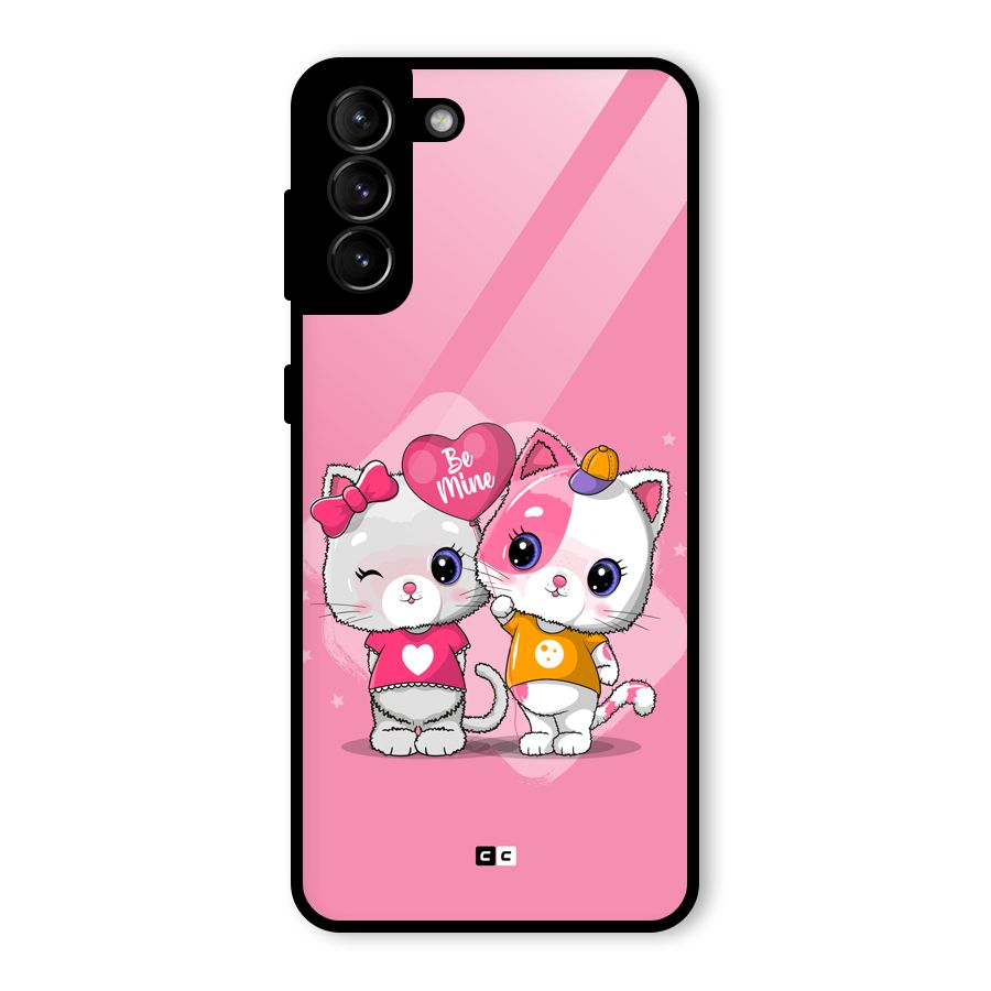 Cute Be Mine Glass Back Case for Galaxy S21 Plus
