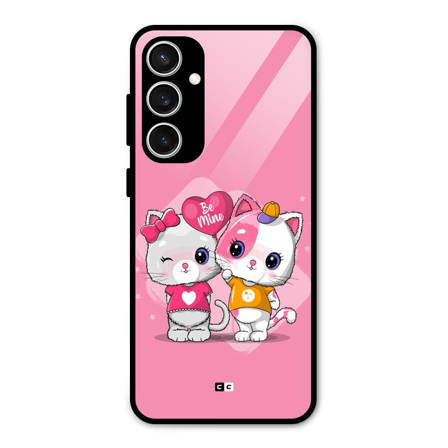 Cute Be Mine Glass Back Case for Galaxy S23 FE