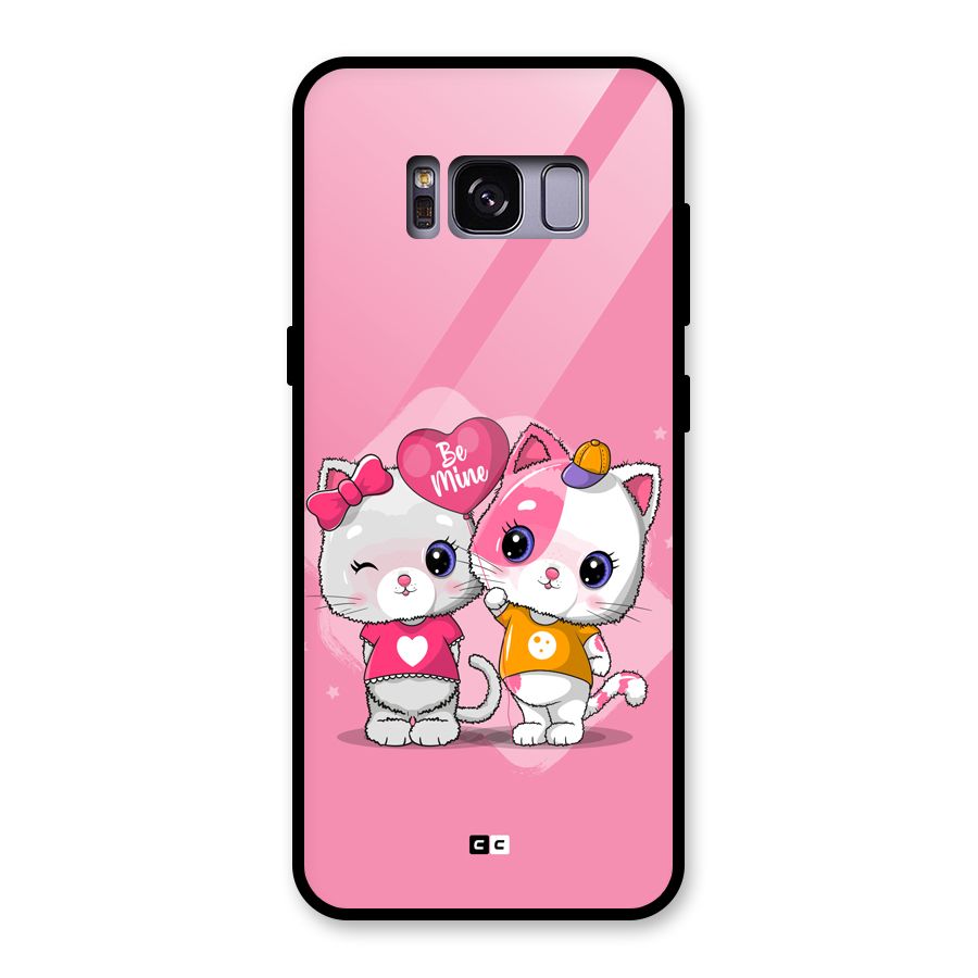 Cute Be Mine Glass Back Case for Galaxy S8