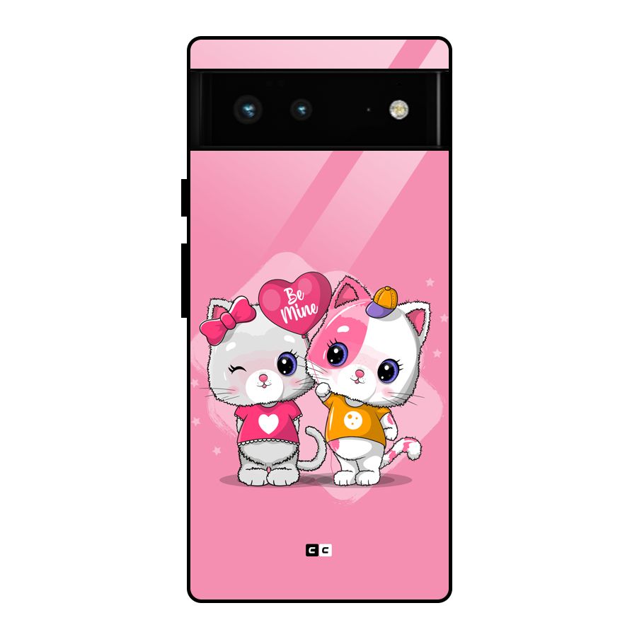 Cute Be Mine Glass Back Case for Google Pixel 6