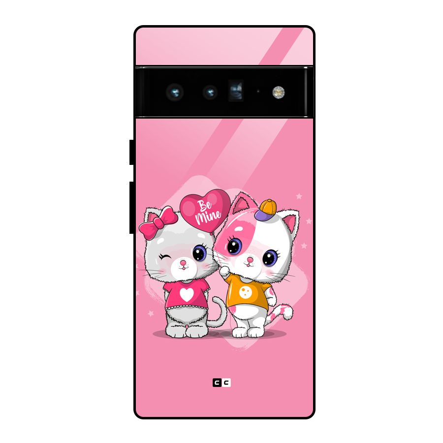 Cute Be Mine Glass Back Case for Google Pixel 6 Pro