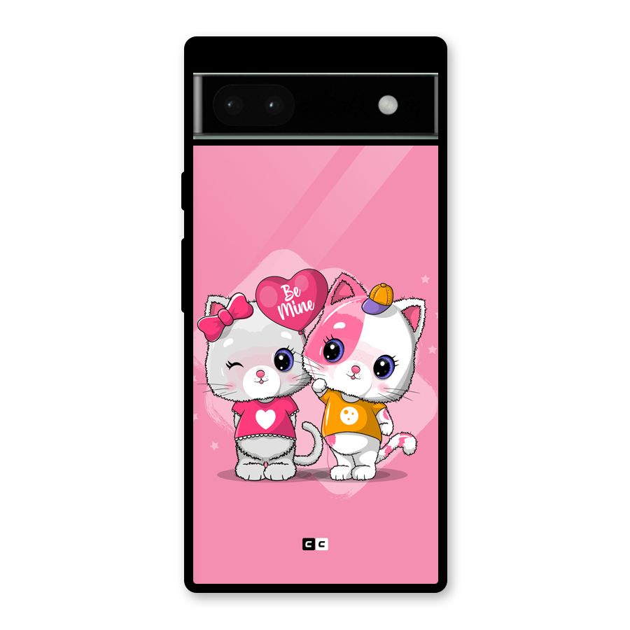 Cute Be Mine Glass Back Case for Google Pixel 6a