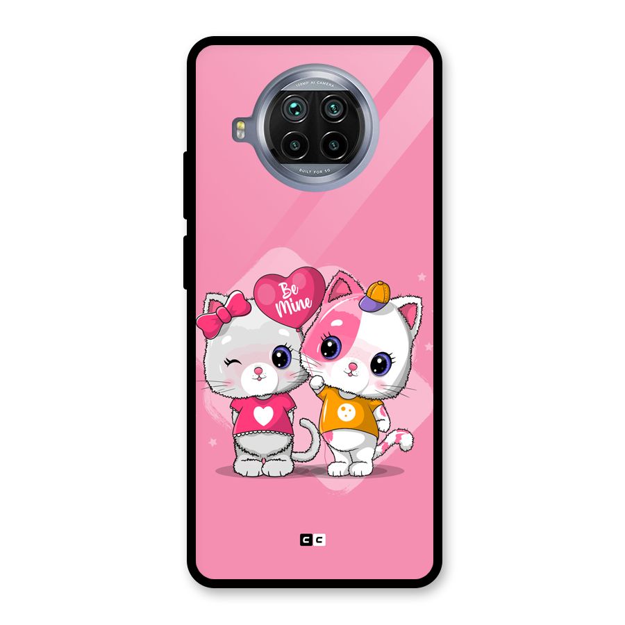 Cute Be Mine Glass Back Case for Mi 10i