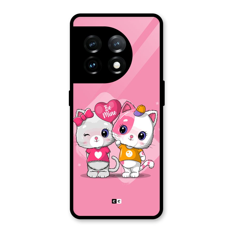 Cute Be Mine Glass Back Case for OnePlus 11