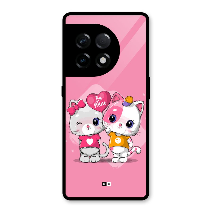 Cute Be Mine Glass Back Case for OnePlus 11R