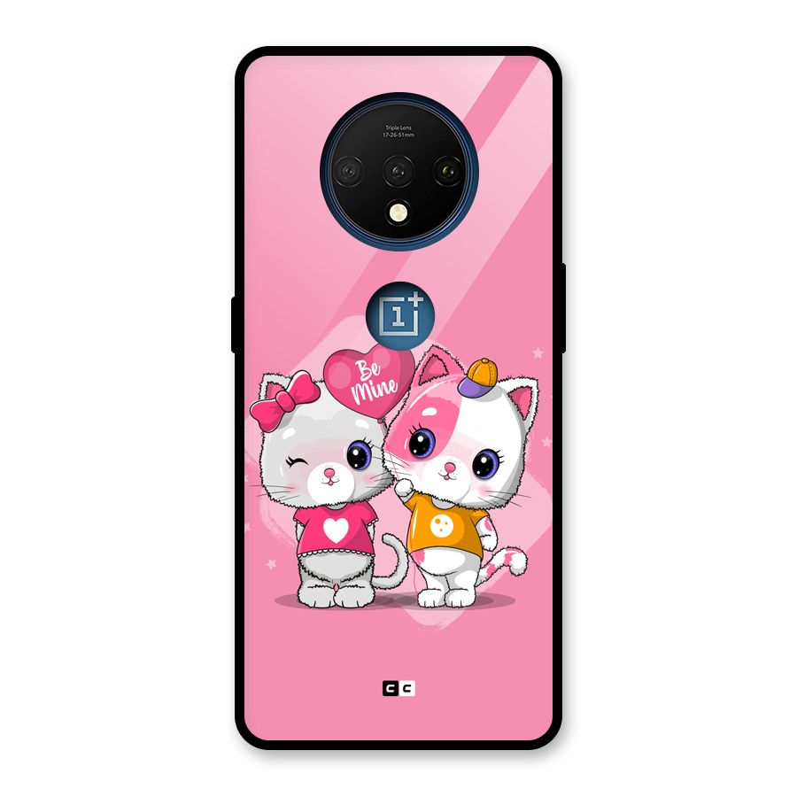 Cute Be Mine Glass Back Case for OnePlus 7T