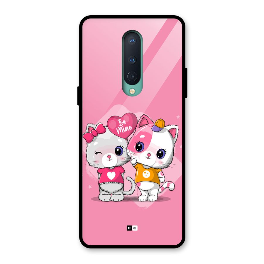 Cute Be Mine Glass Back Case for OnePlus 8