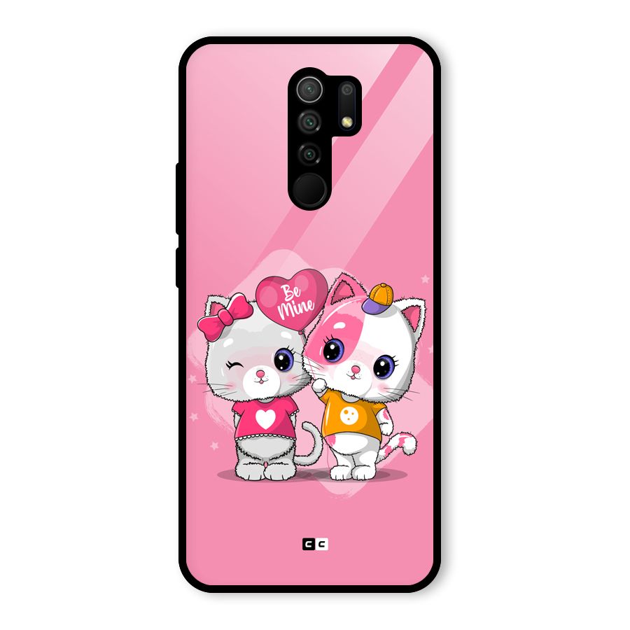 Cute Be Mine Glass Back Case for Poco M2