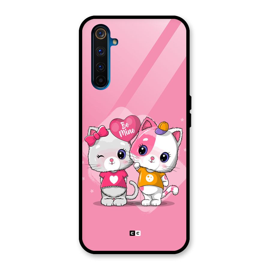 Cute Be Mine Glass Back Case for Realme 6 Pro
